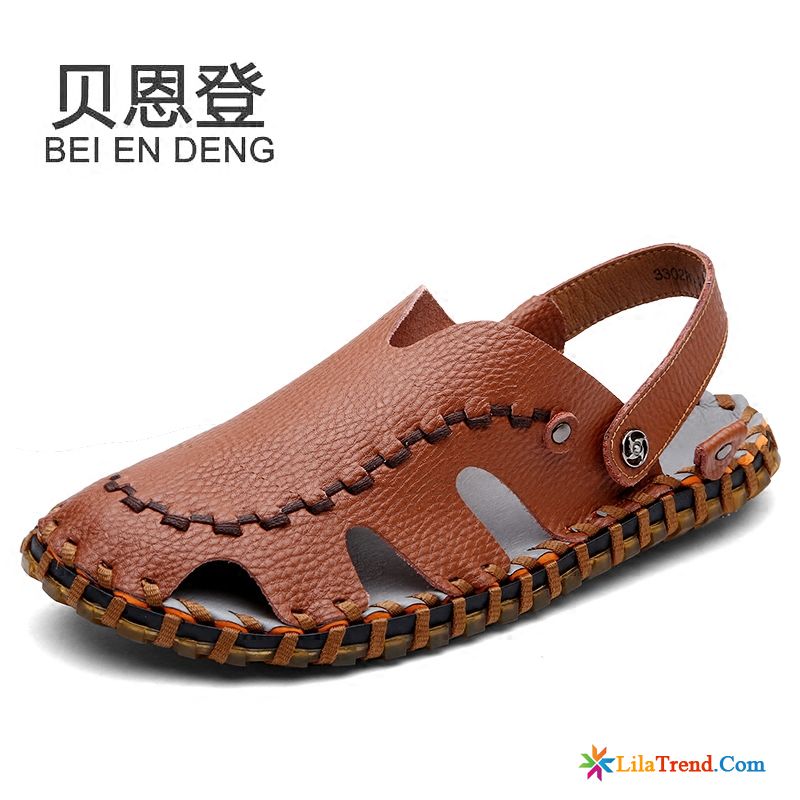 Sandalen Mit Klettverschluss Dunkel Casual Sommer Draussen Trend British Günstig