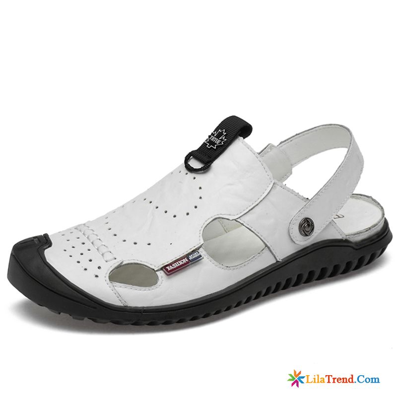 Sandalen Sportlich Herren Sandalen Neue Weiß Schuhe Pantolette Rabatt