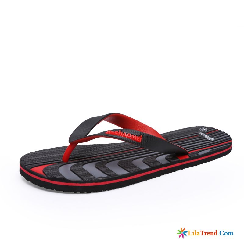 Schawos Herren Hausschuhe Strand Casual Rot Flip Flops Schüler Günstig