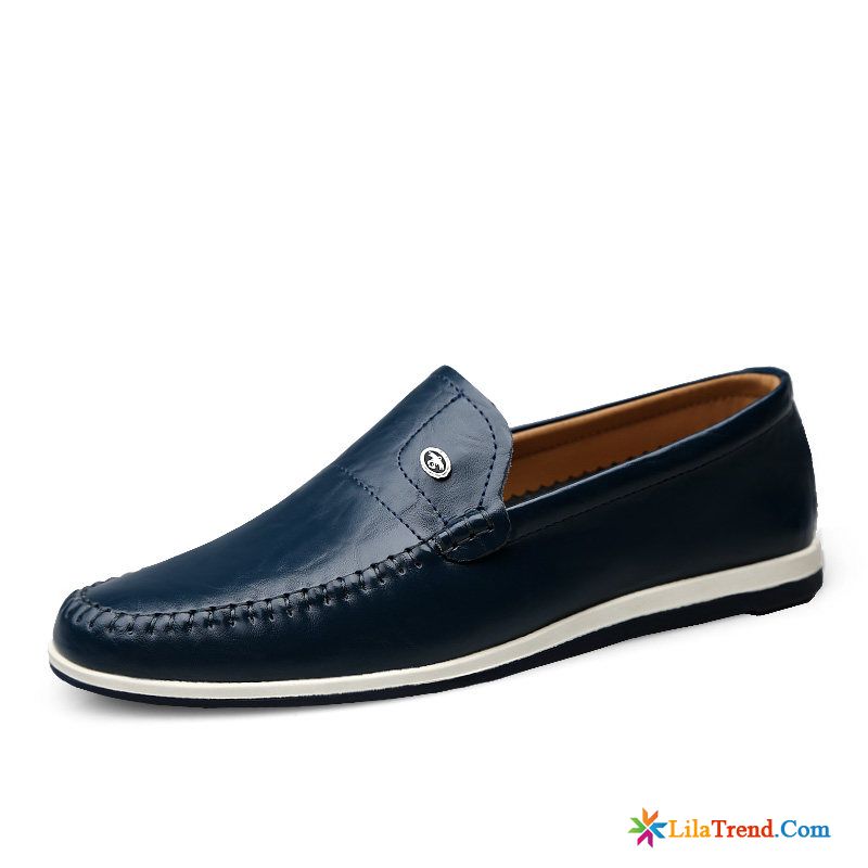 Schicke Schuhe Herren Echtleder Sommer Faul Slip-on Casual