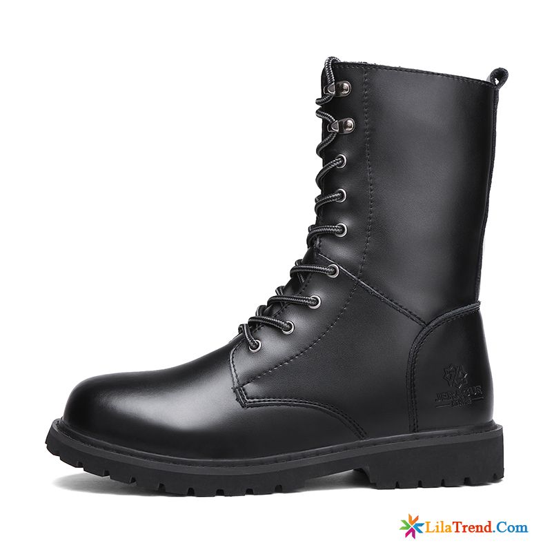 Schuhe Herren Braun Echtleder Cargo Herbst Martin Stiehlt Stiefel Verkaufen