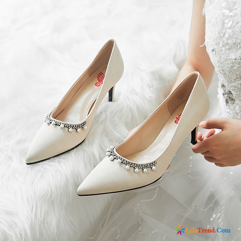 Schuhe Mit Riemchen Damen Grün Hochhackigen Hochzeit Schuhe Perle Neue Damen