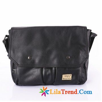 Schultertasche Herren Groß Dunkelrot Messenger-tasche Niet Trend Schwarz Retro Verkaufen