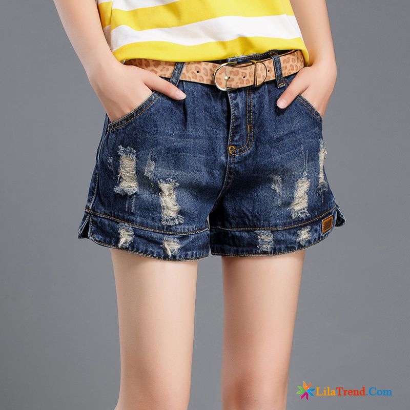 Schwarze Hose Mit Löchern Jeans Sommer Kurze Hose Lose Hot Pants Sale