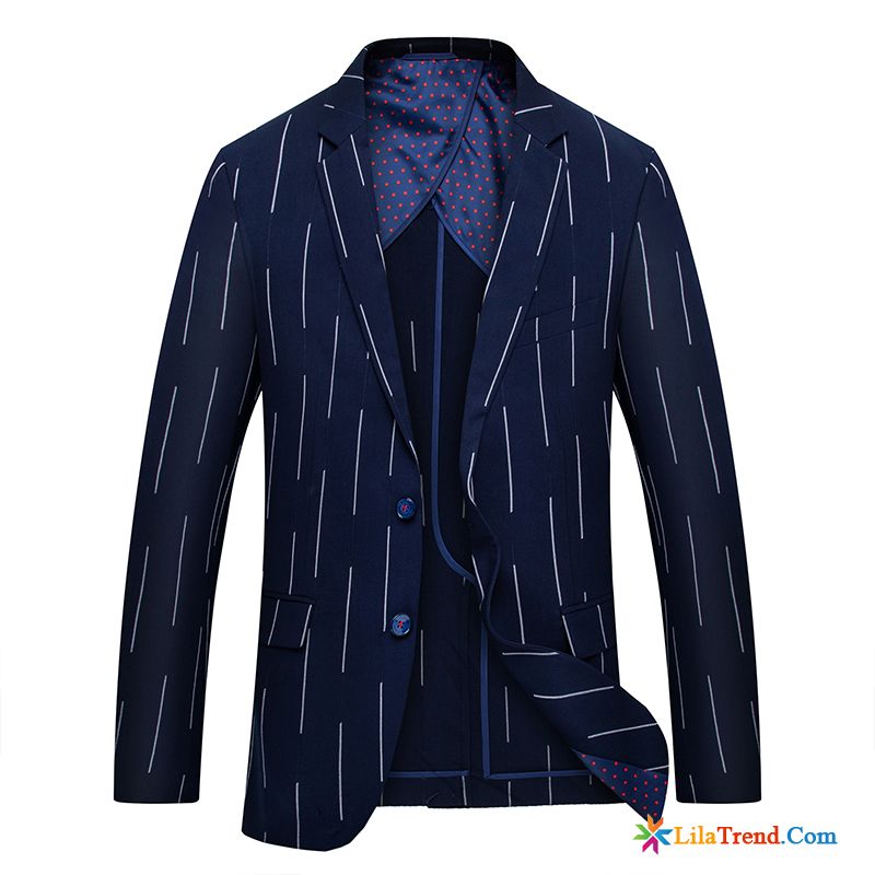 Slim Fit Blazerhose Bunt Dünn Blazer Blau Mode Herren