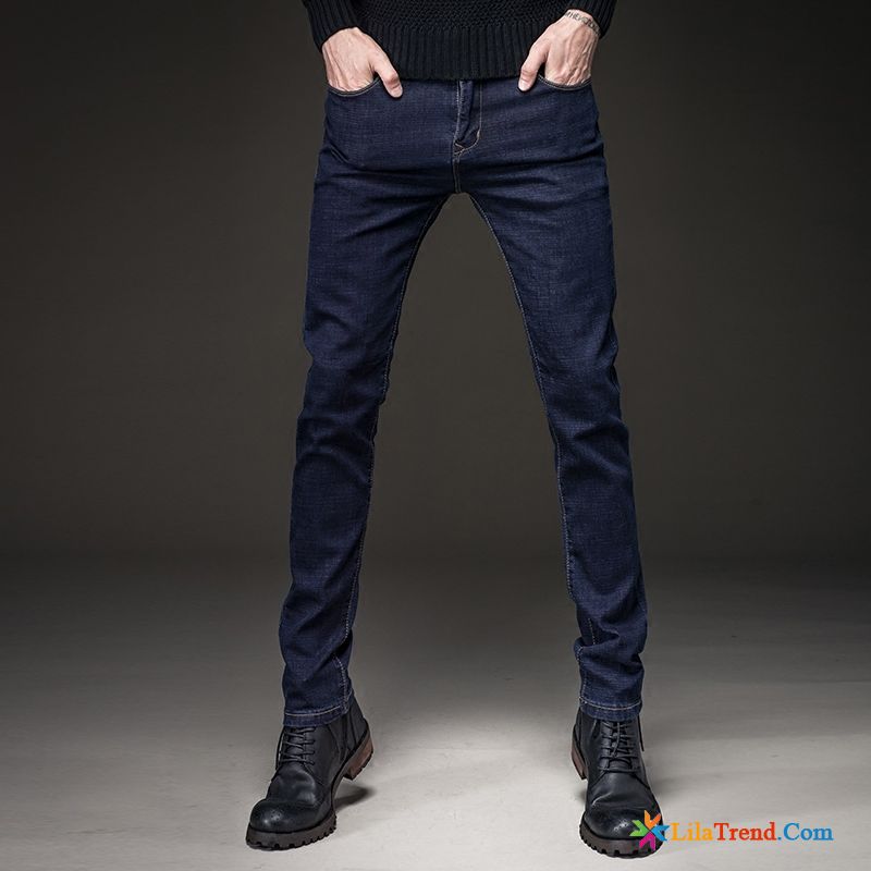 Straight Fit Jeans Herren Dünn Trend Herren Herbst Jugend Günstig