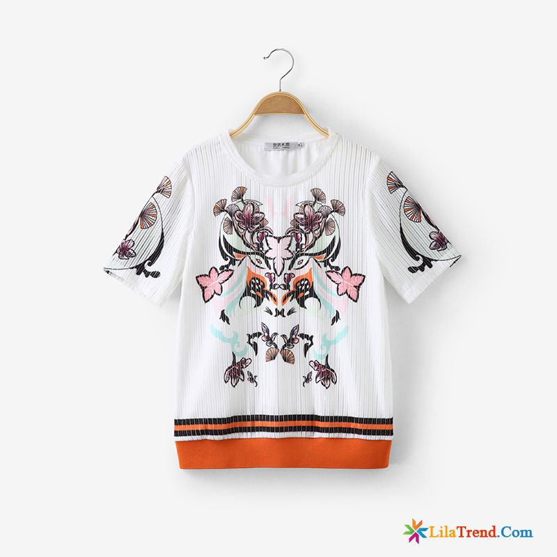 T Shirt Mit Gummizug Rosa Chiffon Farbe Drucken Hase Sommer Kaufen