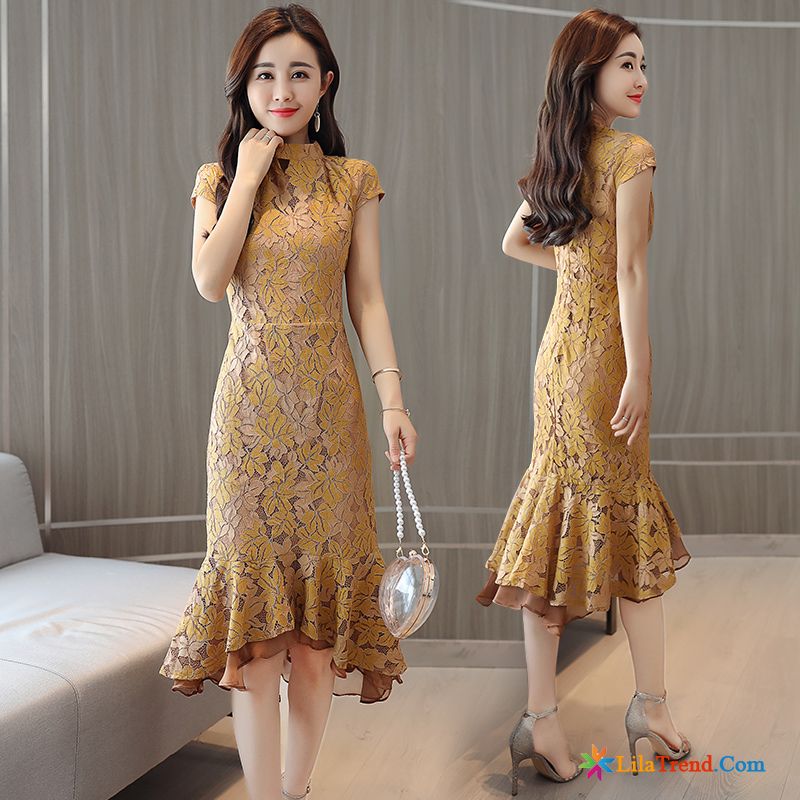 Tolle Kleider Online Spitze Neu Cheongsam Dünn Rein Billig