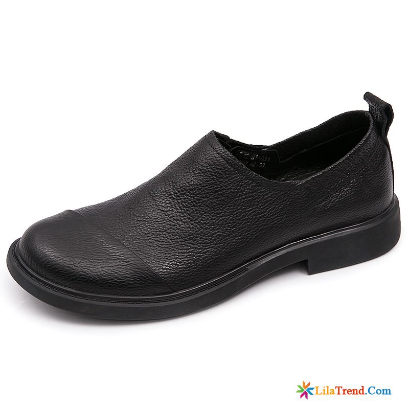 Veloursleder Schuhe Zum Anzug Dunkelgrün British Casual Trend Slip-on Sommer Billig