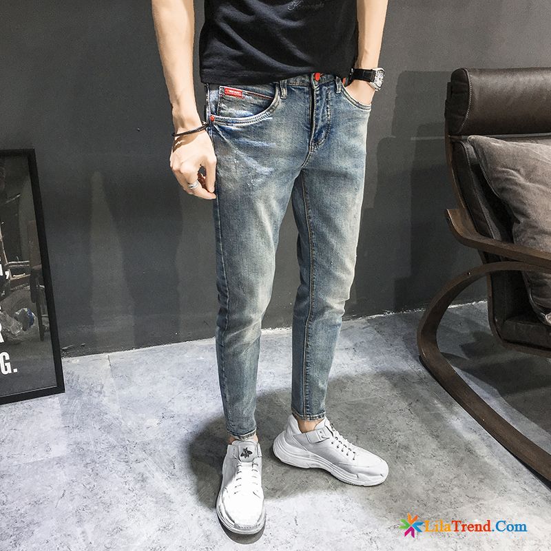 Weiße Herren Jeans Neu Schlank Marine Rote Herren Günstig