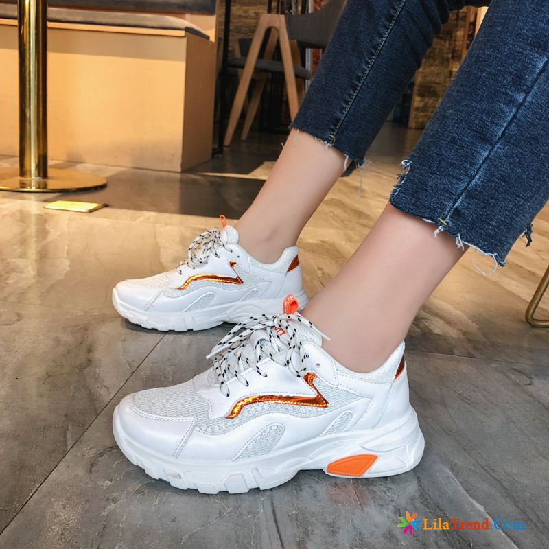 Weiße Schuhe Damen Sneaker Erhöht Weiß Schuhe Niedrig Sportschuhe Günstig