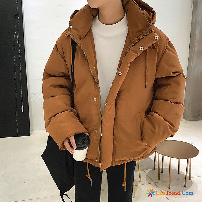 Weiße Winterjacke Herren Trend Verdickung Herren Khaki Lose Kaufen