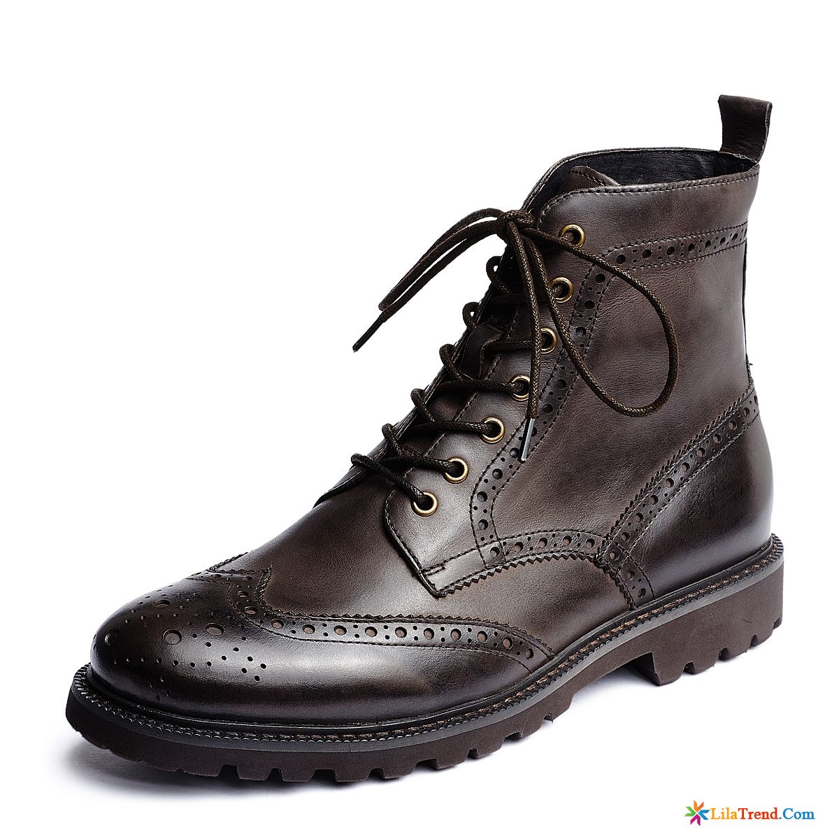 Winterstiefel Herren Schwarz Martin Stiehlt Stiefel British Schnürung Kurze Stiefel